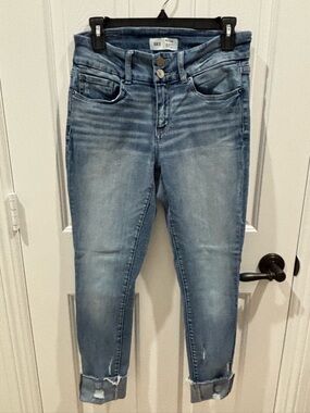 BKE Payton Universal Fit Light Blue Women's Ankle Skinny Jeans